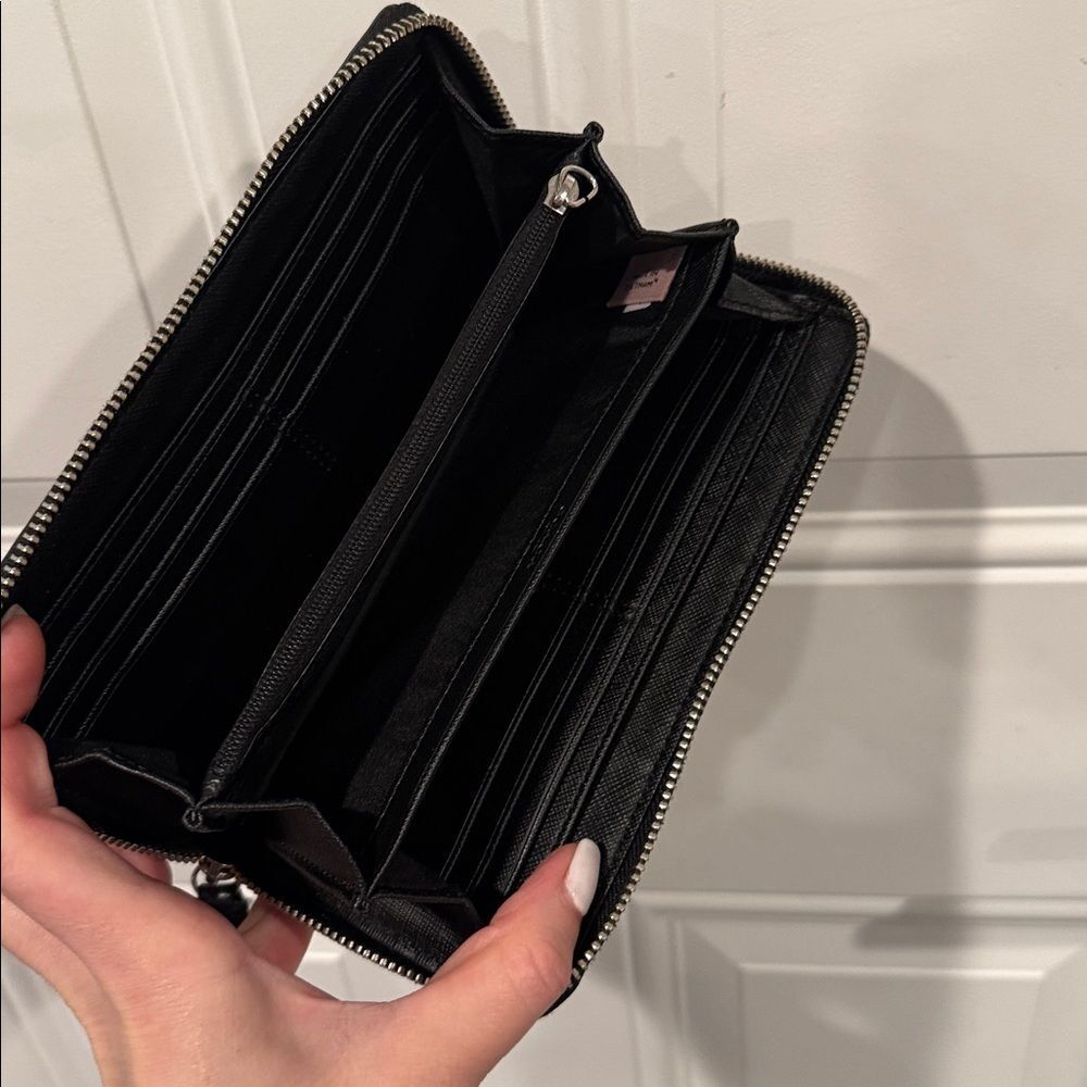 Coach Black Zip-Around Wallet - Picture 7 of 16